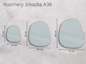 Organické LED zrkadlo s osvetlením A36 44×51