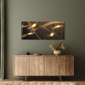 Obraz - Bronzové stuhy (120x50 cm)