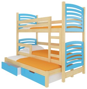 Poschodová detská posteľ 180x75 cm. Vlastná spoľahlivá doprava až k Vám domov. 1052121