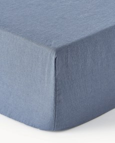 Elastická plachta na kontinentálnu posteľ z vypratého ľanu Airy