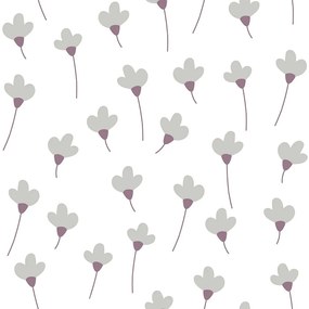 DEKORNIK Simple Daisies On White - Tapeta