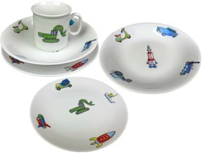 Thun 3-dielna detská jedálenská súprava Auto-Motto