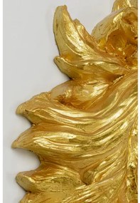 Lion Head nástenná dekorácia zlatá 90x100cm