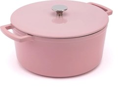 Elmich Smaltovaný liatinový hrniec Ember 24 cm ružový