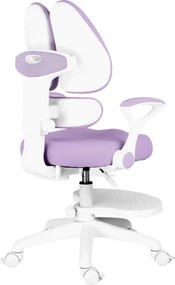 Detská rastúca stolička Neoseat KIDDY TWO — látka, prateľný poťah, fialová