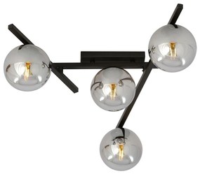 Stropné svietidlo SMART 4xE14/10W/230V čierna/šedá