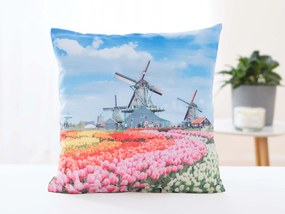 Obliečka na vankúš 40 × 40 cm - Veterné mlyny v Holandsku