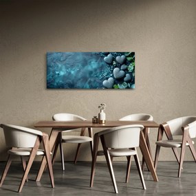 Obraz - Kamene tvaru srdca (120x50 cm)
