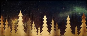 Obraz - Zlatá noc (120x50 cm)