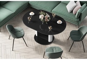 Luxusný rozkladací konferenčný stolík  PRIMO LUX čierna