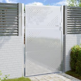 Záhradná brána 100x125 cm, nehrdzavejúca oceľ 376488