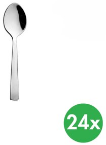 Lyžička mocca PLAIN, nerez, 24 ks