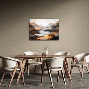 Obraz - Maľba horskej krajiny (70x50 cm)