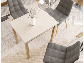 Rozkladací jedálenský stôl FLIP 80(160)X80 cm, kašmír/dub Cremona Torro