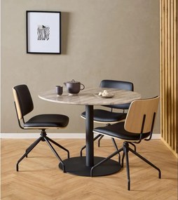 Čierna jedálenská stolička Owen – Actona