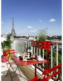 Fermob Skladací balkónový stôl BISTRO 57x77 cm - Red Ochre