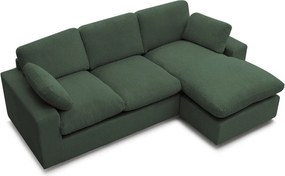 Zelená menčestrová rohová pohovka Belair – Bobochic Paris