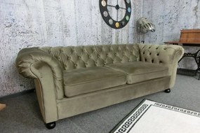 (3010) VIVONITA Chesterfield hnedá pohovka 195cm