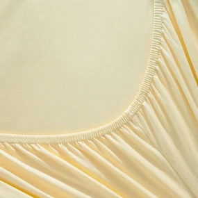 Goldea plachta jersey s napínacou gumou - banánová 200 x 220 cm