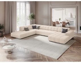 Krémová rohová pohovka (ľavý roh/do "U") Chicago – Cosmopolitan Design