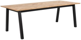 Jedálenský stôl Brighton hnedá 75 × 220 × 95 cm ACTONA