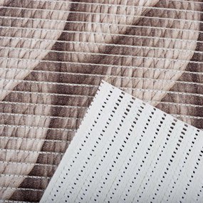 Kúpeľňová penová rohož / predložka PRO-049 Sivohnedé laná - metráž šírka 65 cm