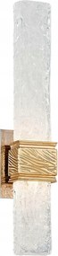 Hudson Valley nástenné svietidlo Freeze kov/benátske sklo zlatá/číra Led 5W