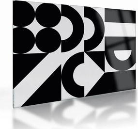 Sklenený obraz - Geometrická abstrakcia N⁰2 (70x50 cm)