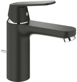 GROHE Eurosmart Cosmopolitan páková umývadlová batéria s odtokovou súpravou s tiahlom, výška výtoku 98 mm, chróm/čierna matná, 23325KW0