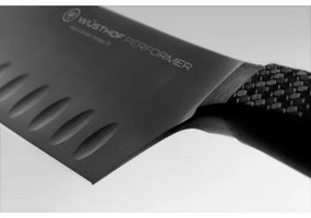 Wüsthof - Kuchynský nôž santoku PERFORMER 17 cm čierna