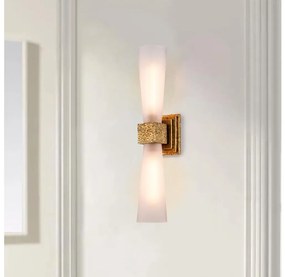 Elstead KRISTY-2WB-DG-OPAL-LED Kúpeľňové svietidlo KRISTY 2xG9/4W/230V IP44 medené