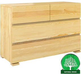 Komoda drevená borovica 4s Skandica Vestre Prirodzené