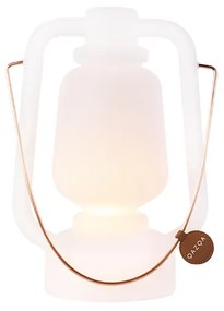 Nabíjateľná stolná lampa 30 cm IP44 biela - Storm Small