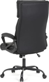 Kancelárske kreslo PEDRO — ekokoža, čierna