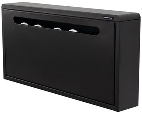 Čierna kovová výklopná závesná skrinka na topánky Mario – Spinder Design