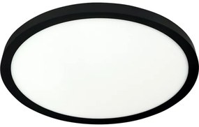 LED stropné svietidlo LED/24W/230V 3000/4000/6500K pr. 30 cm čierna