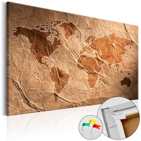 Artgeist Obraz na korku - Paper Map [Cork Map] Veľkosť: 60x40