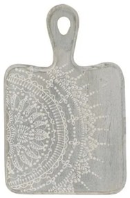 Šedé servírovacia lopárik s maľovaným ornamentom - 16 * 1,6 * 25 cm