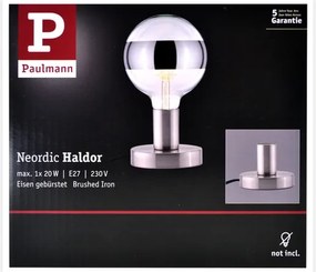 Paulmann 79759 - Stolná lampa HALDOR 1xE27/20W/230V