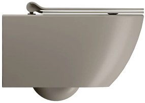 GSI GSI, PURA závesná WC misa, Swirlflush, 36x55cm, tortora dual-mat, 881505