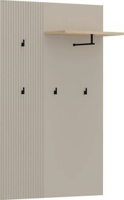 Vešiakový panel 85, sivohnedá Taupe/dub silverjack, DOMCA