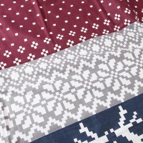 VIANOČNÉ FLANELOVÉ OBLIEČKY FLANELOVE 140X200 CM, 1KS 70X80 CM VZOROVANÉ