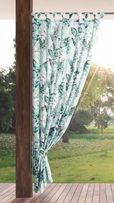 ZÁHRADNÝ VODEODOLNÝ ZÁVES NA PÚTKACH GARDEN 155X240 CM LISTY