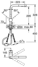 GROHE Minta - Páková drezová batéria, chróm 30274000