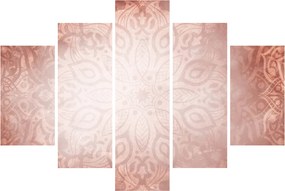 Obraz - Ružová mandala (150x105 cm)