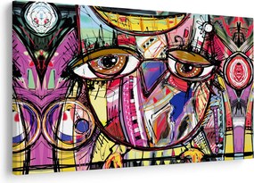 Obraz - Street art - sova (90x60 cm)