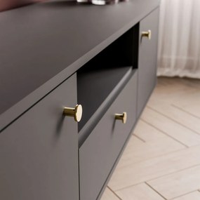 TV STOLÍK LANDRY 3 ČIERNY 180 cm