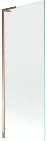 Mexen Next L, 1-krídlová vaňová zástena 70 x 150 cm, 6mm číre sklo, ružové zlato profil, 895-070-000-03-00-60