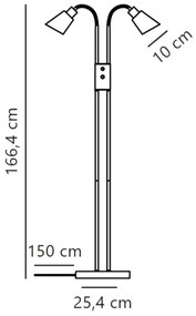 Nordlux - Stojacia lampa MOLLI 2xE14/25W/230V