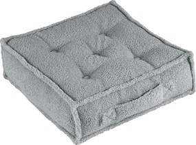 Prešívaný puf sivá 46x46x13cm